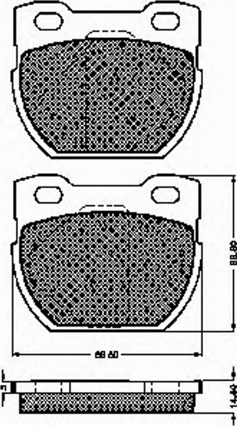 Spidan 32874 - Kit de plaquettes de frein, frein à disque cwaw.fr