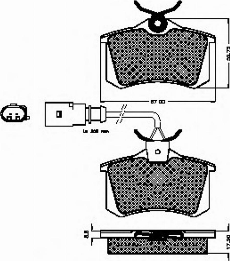 Spidan 32871 - Kit de plaquettes de frein, frein à disque cwaw.fr