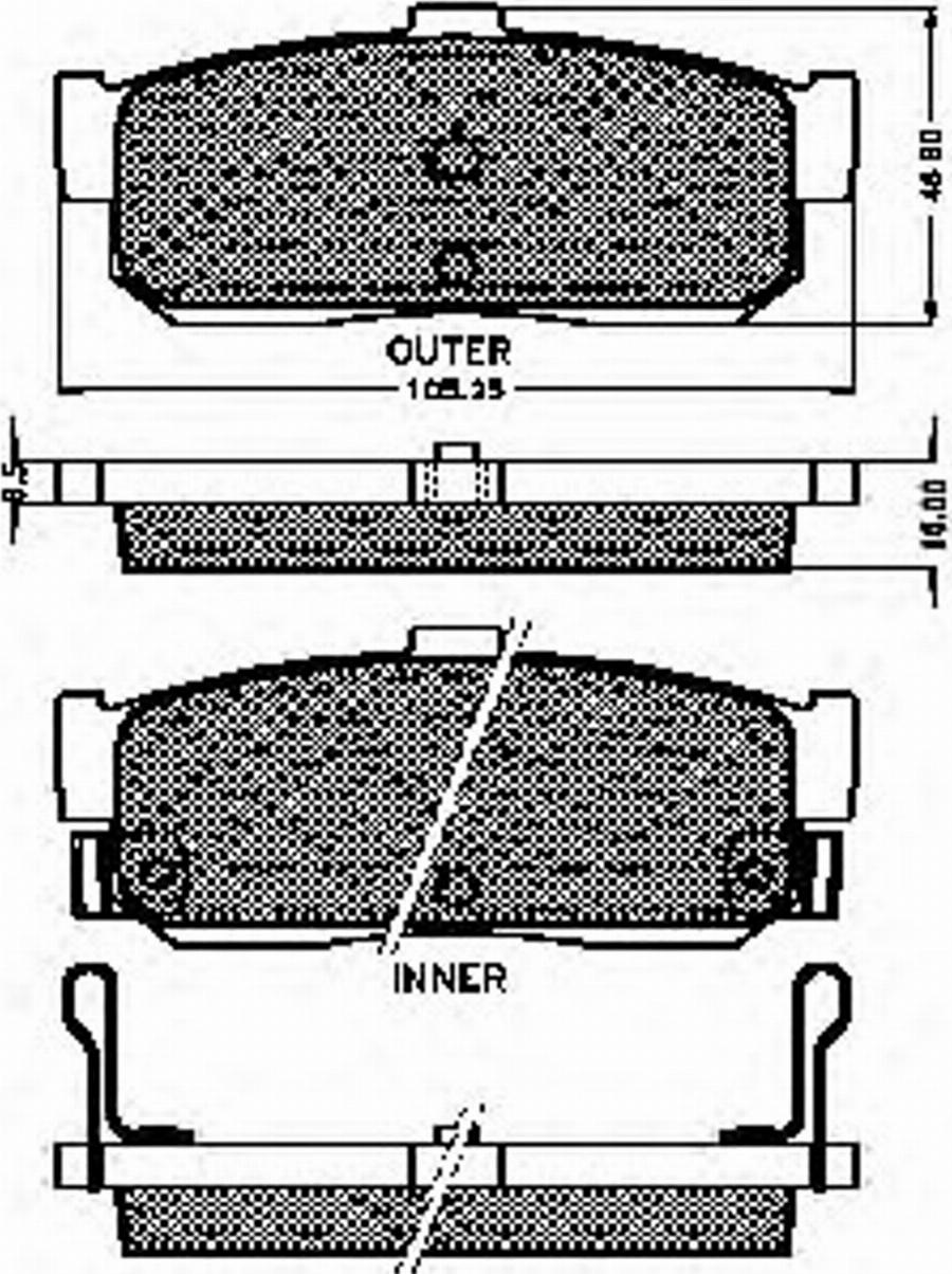 Spidan 32872 - Kit de plaquettes de frein, frein à disque cwaw.fr