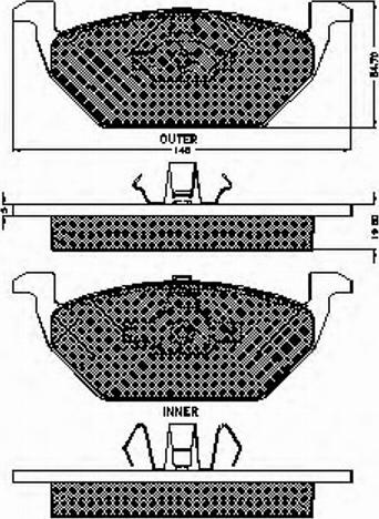 Spidan 32392 - Kit de plaquettes de frein, frein à disque cwaw.fr