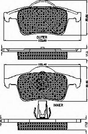 Spidan 32348 - Kit de plaquettes de frein, frein à disque cwaw.fr