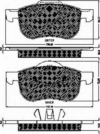 Spidan 32347 - Kit de plaquettes de frein, frein à disque cwaw.fr