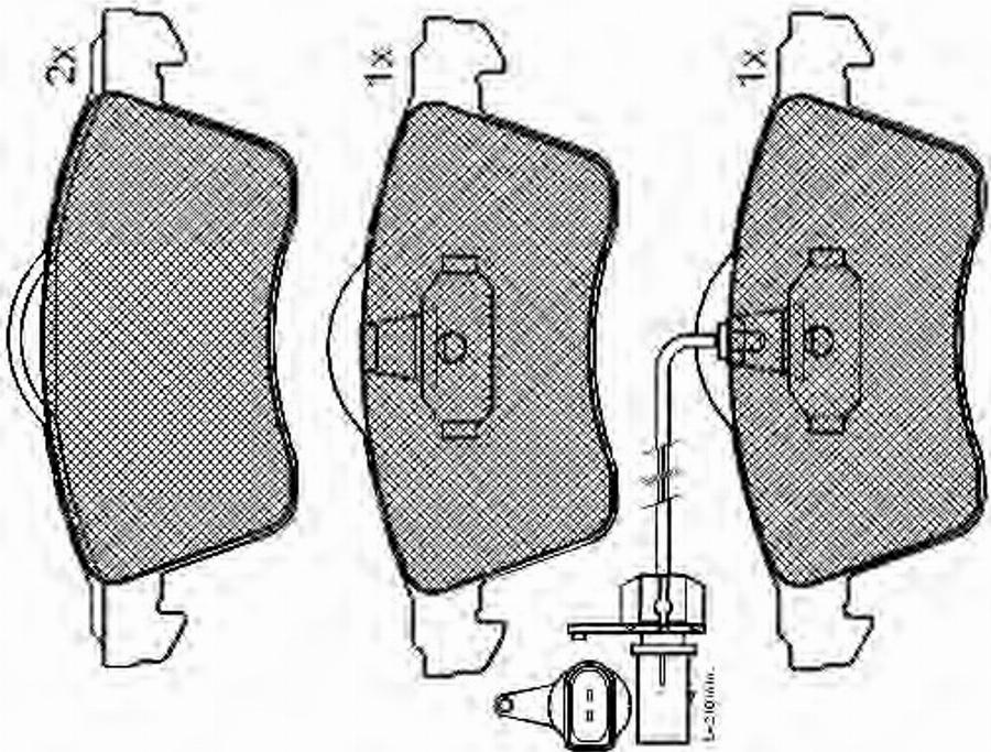 Spidan 32354 - Kit de plaquettes de frein, frein à disque cwaw.fr