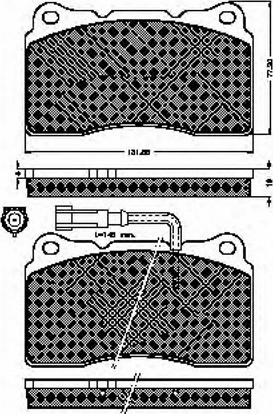 Spidan 32353 - Kit de plaquettes de frein, frein à disque cwaw.fr