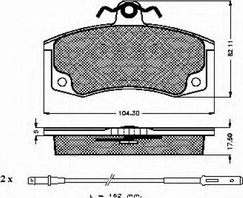 Spidan 32308 - Kit de plaquettes de frein, frein à disque cwaw.fr