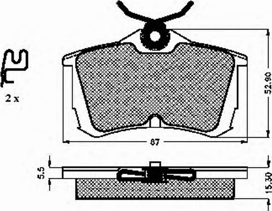 Spidan 32389 - Kit de plaquettes de frein, frein à disque cwaw.fr