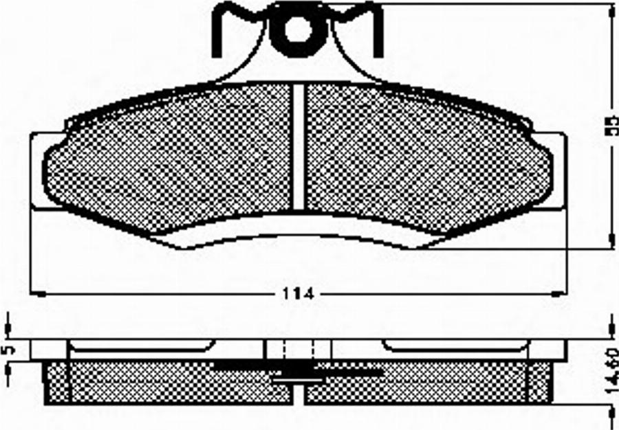 Spidan 32322 - Kit de plaquettes de frein, frein à disque cwaw.fr