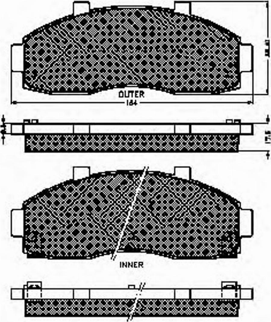 Spidan 32296 - Kit de plaquettes de frein, frein à disque cwaw.fr