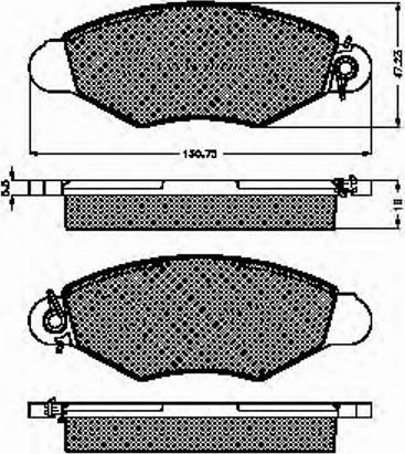 Spidan 32291 - Kit de plaquettes de frein, frein à disque cwaw.fr