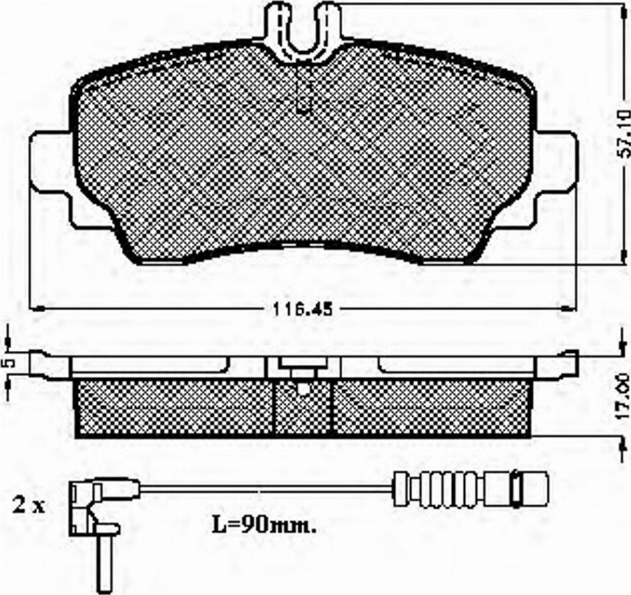 Spidan 32298 - Kit de plaquettes de frein, frein à disque cwaw.fr