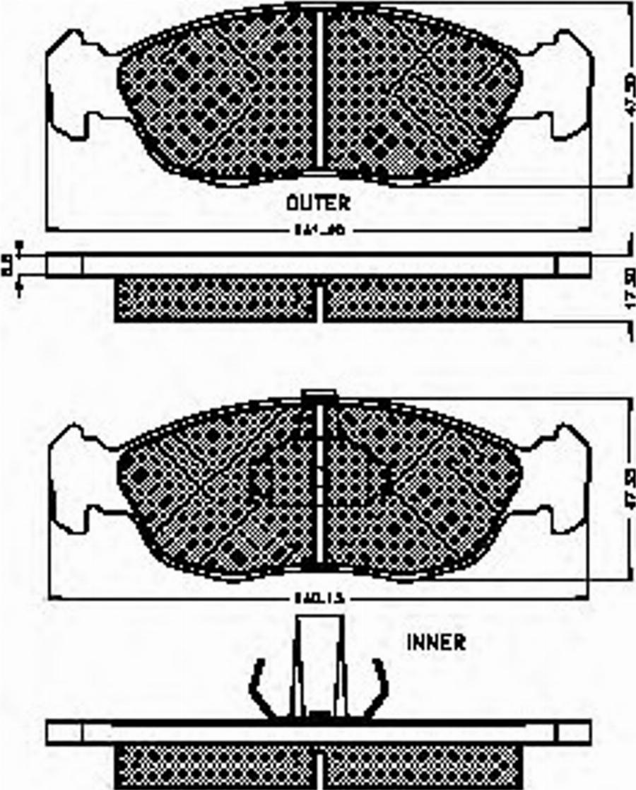 Spidan 32249 - Kit de plaquettes de frein, frein à disque cwaw.fr