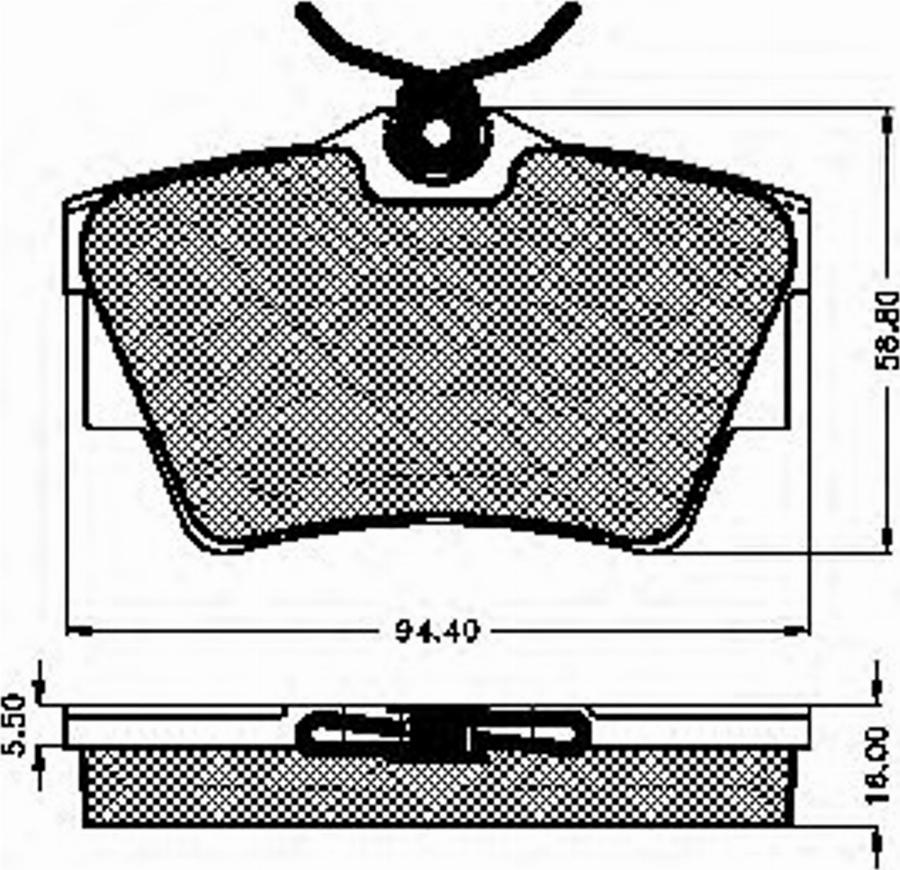 Spidan 32243 - Kit de plaquettes de frein, frein à disque cwaw.fr