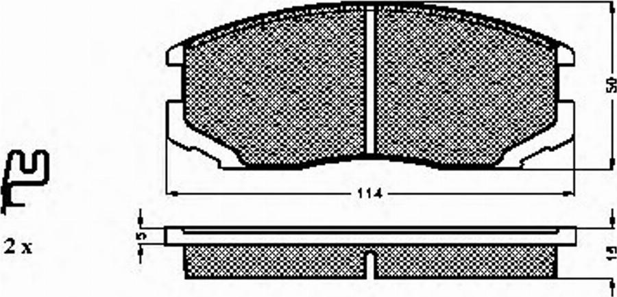 Spidan 32242 - Kit de plaquettes de frein, frein à disque cwaw.fr