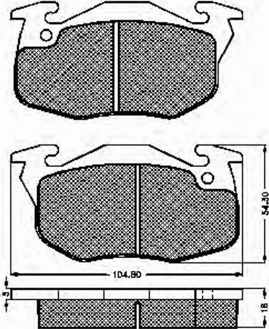 Spidan 32254 - Kit de plaquettes de frein, frein à disque cwaw.fr