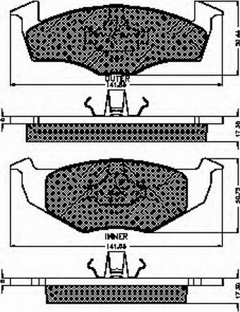 Spidan 32250 - Kit de plaquettes de frein, frein à disque cwaw.fr