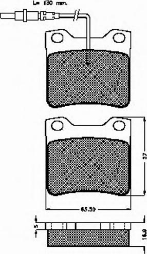 Spidan 32251 - Kit de plaquettes de frein, frein à disque cwaw.fr