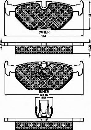 Spidan 32258 - Kit de plaquettes de frein, frein à disque cwaw.fr