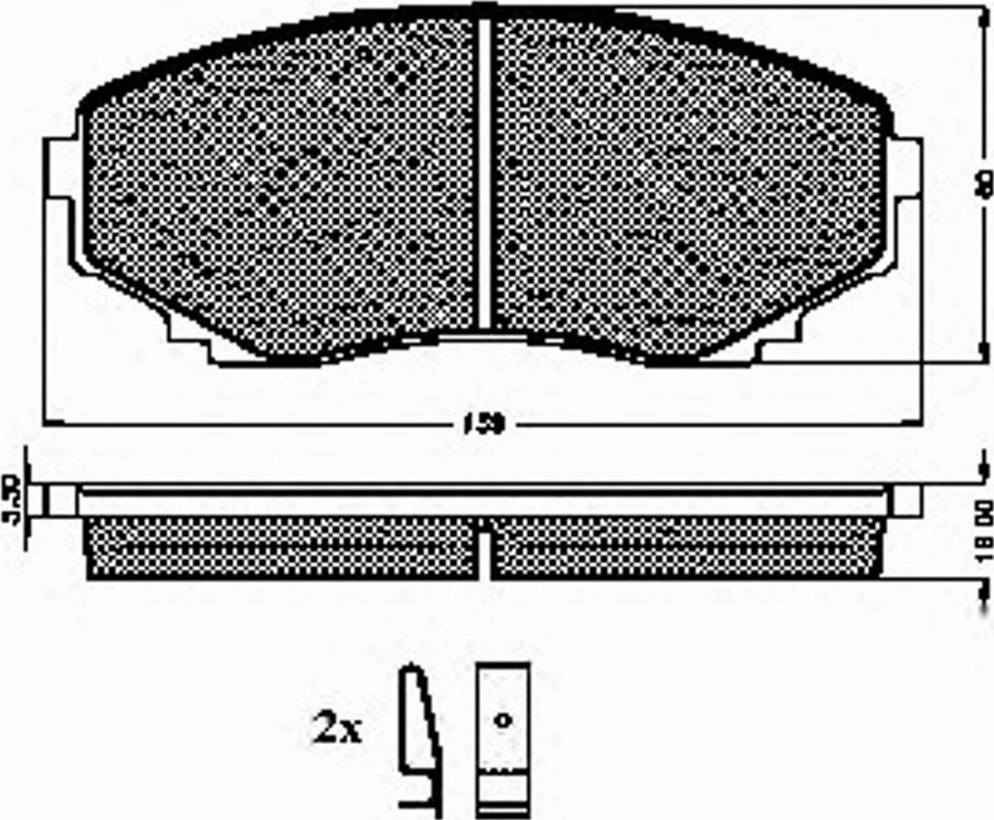 Spidan 32269 - Kit de plaquettes de frein, frein à disque cwaw.fr