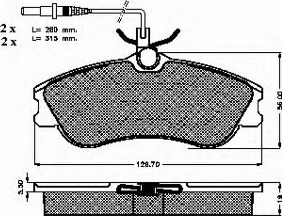 Spidan 32262 - Kit de plaquettes de frein, frein à disque cwaw.fr