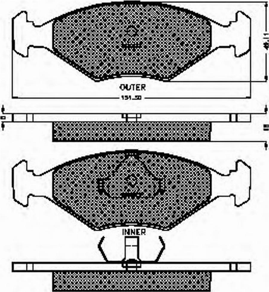 Spidan 32267 - Kit de plaquettes de frein, frein à disque cwaw.fr