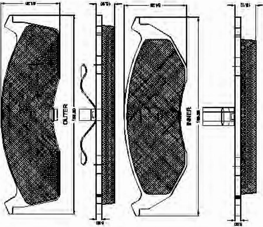 Spidan 32203 - Kit de plaquettes de frein, frein à disque cwaw.fr