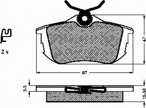 Spidan 32219 - Kit de plaquettes de frein, frein à disque cwaw.fr