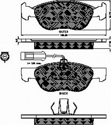 Spidan 32215 - Kit de plaquettes de frein, frein à disque cwaw.fr