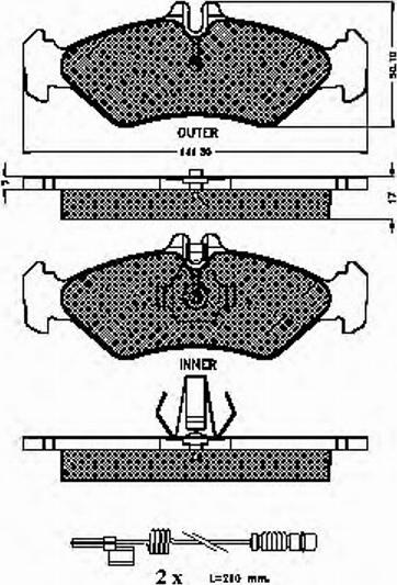 Spidan 32211 - Kit de plaquettes de frein, frein à disque cwaw.fr