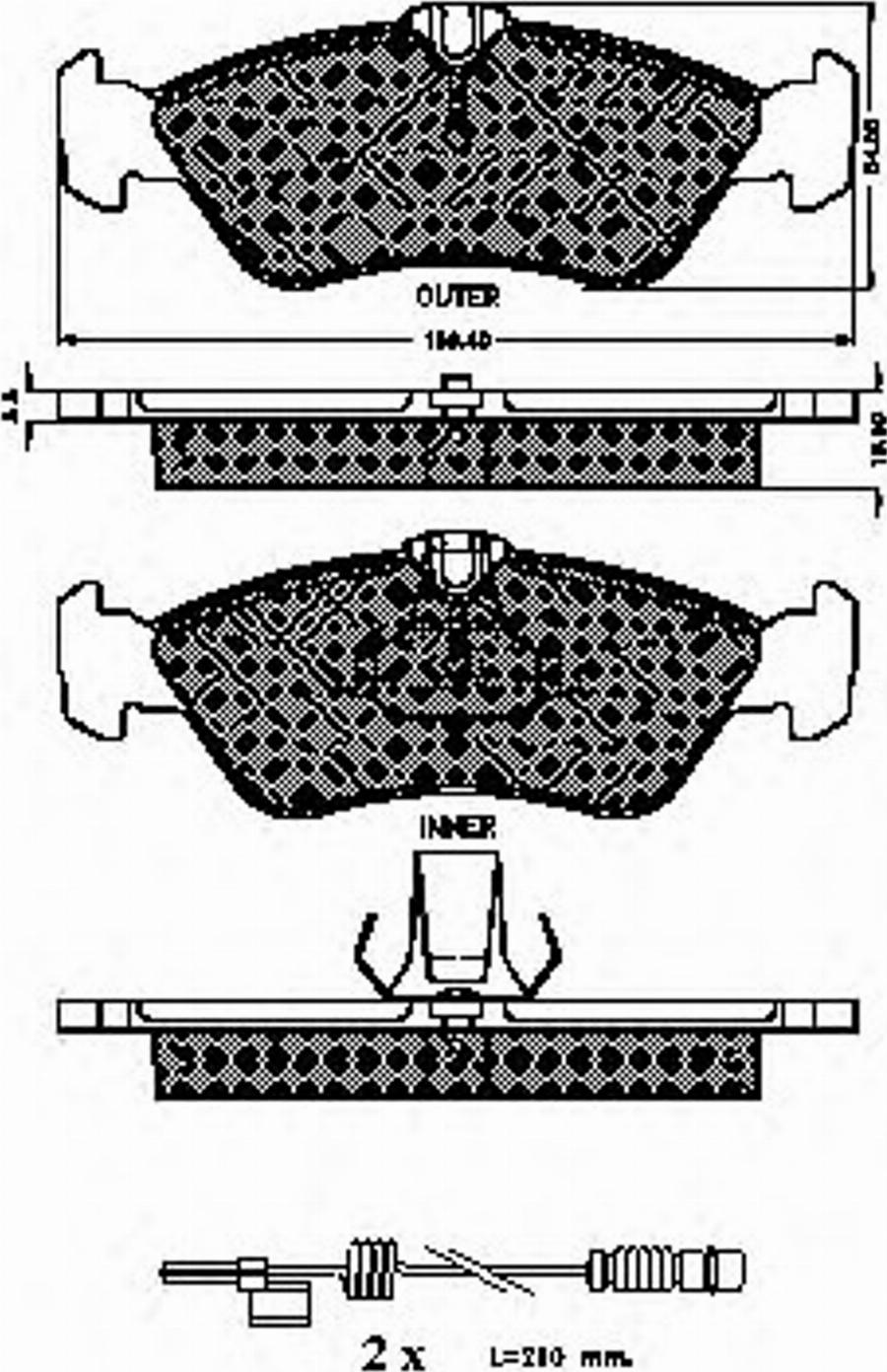 Spidan 32212 - Kit de plaquettes de frein, frein à disque cwaw.fr