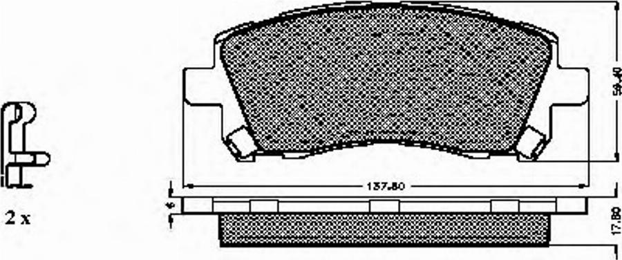 Spidan 32280 - Kit de plaquettes de frein, frein à disque cwaw.fr