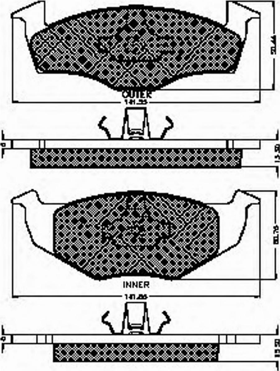 Spidan 32288 - Kit de plaquettes de frein, frein à disque cwaw.fr