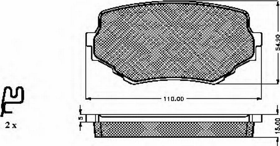 Spidan 32283 - Kit de plaquettes de frein, frein à disque cwaw.fr