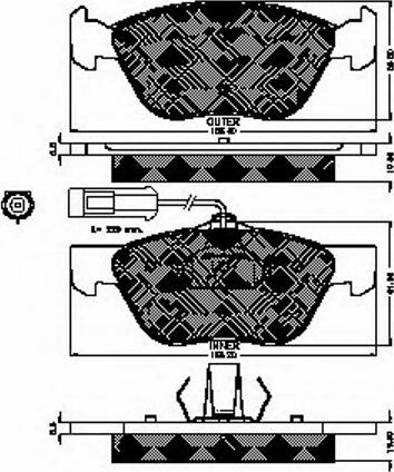 Spidan 32231 - Kit de plaquettes de frein, frein à disque cwaw.fr