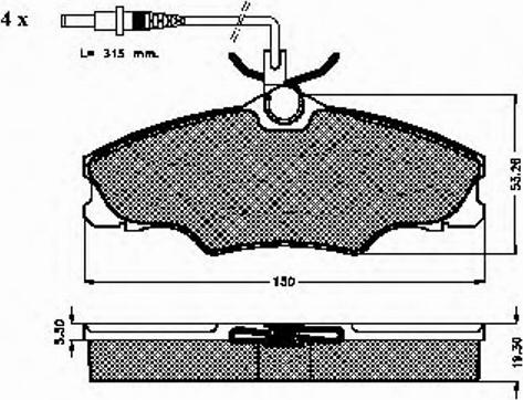 Spidan 32224 - Kit de plaquettes de frein, frein à disque cwaw.fr