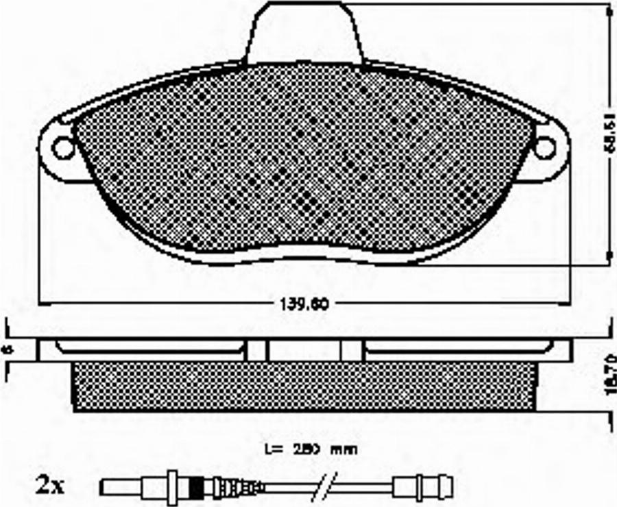 Spidan 32226 - Kit de plaquettes de frein, frein à disque cwaw.fr