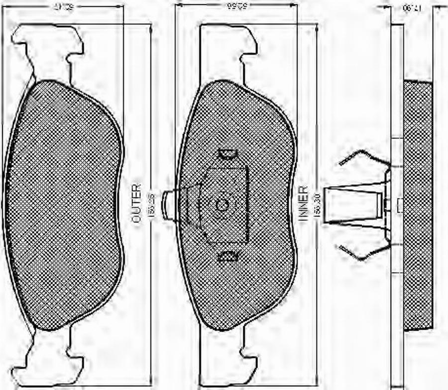 Spidan 32794 - Kit de plaquettes de frein, frein à disque cwaw.fr