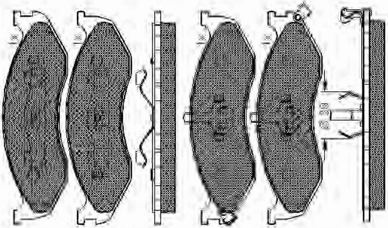 Spidan 32795 - Kit de plaquettes de frein, frein à disque cwaw.fr