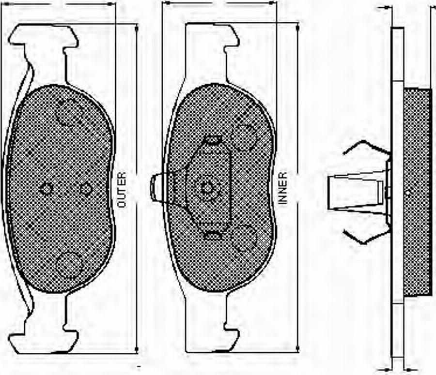 Spidan 32793 - Kit de plaquettes de frein, frein à disque cwaw.fr