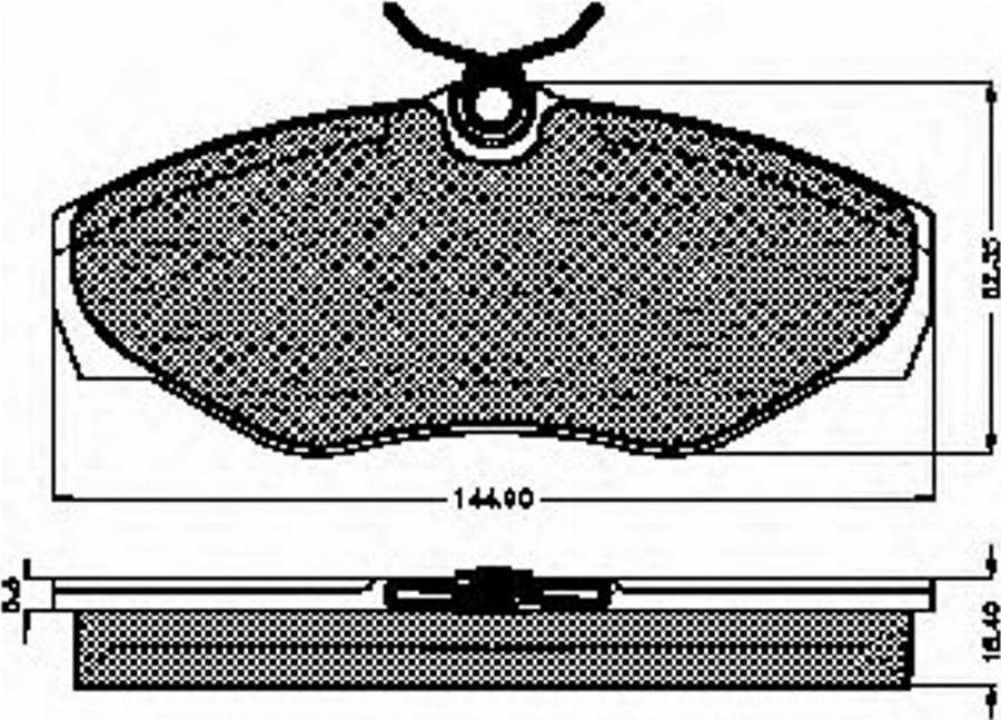 Spidan 32744 - Kit de plaquettes de frein, frein à disque cwaw.fr