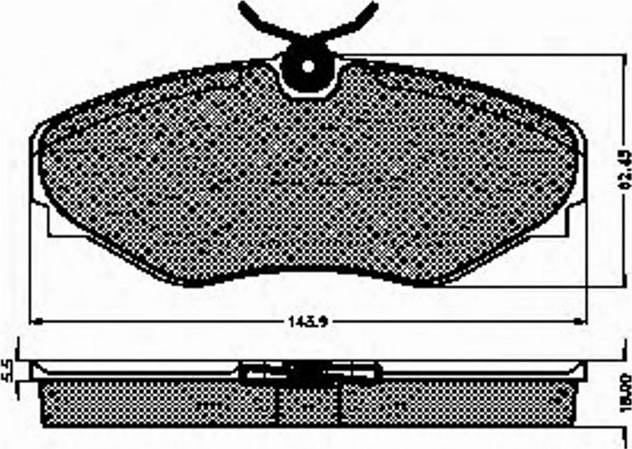 Spidan 32745 - Kit de plaquettes de frein, frein à disque cwaw.fr