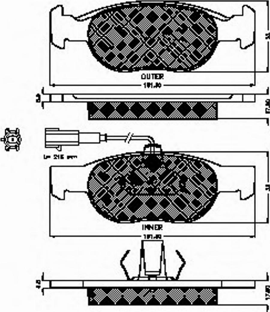 Spidan 32743 - Kit de plaquettes de frein, frein à disque cwaw.fr