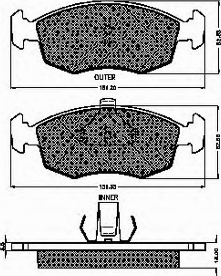 Spidan 32759 - Kit de plaquettes de frein, frein à disque cwaw.fr