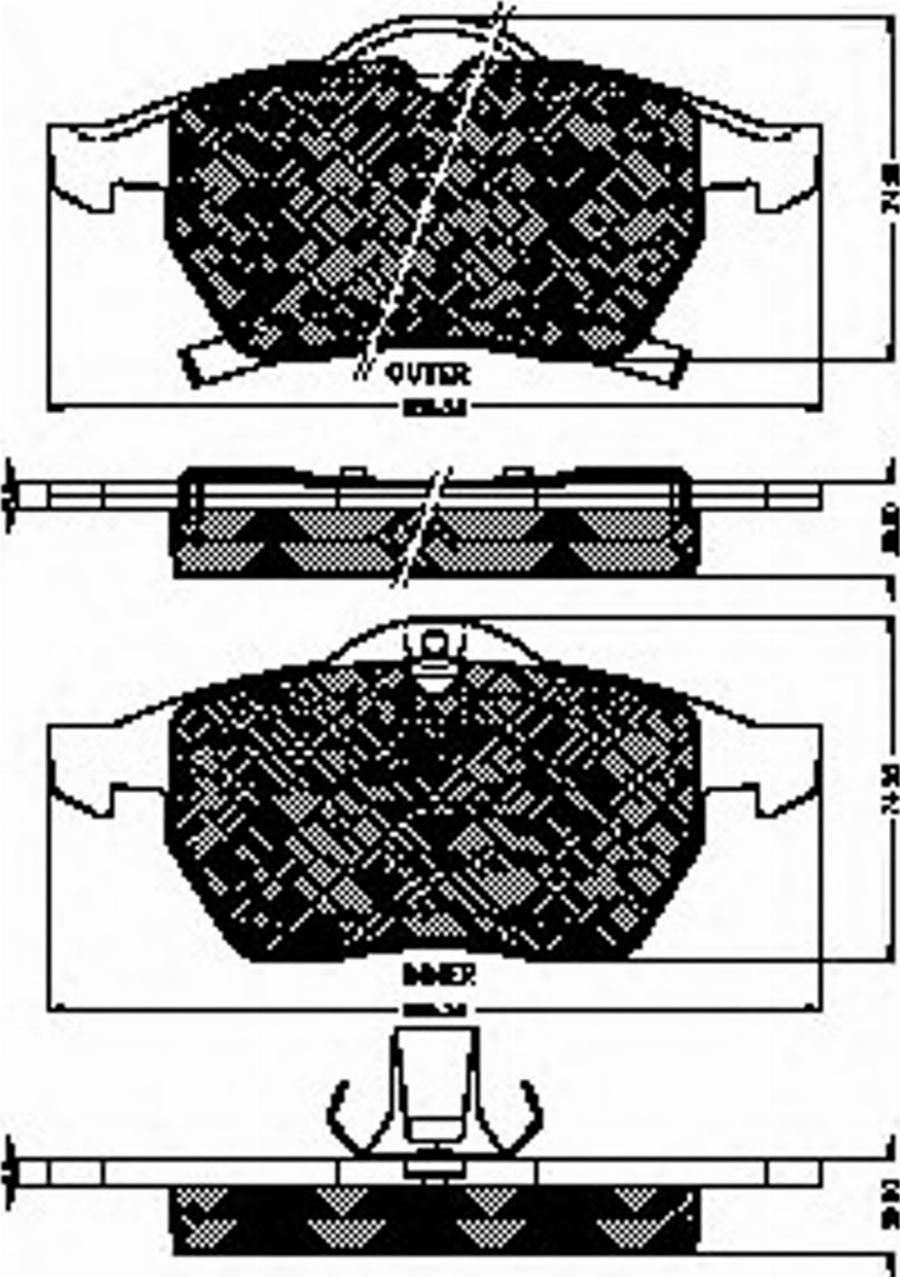 Spidan 32755 - Kit de plaquettes de frein, frein à disque cwaw.fr