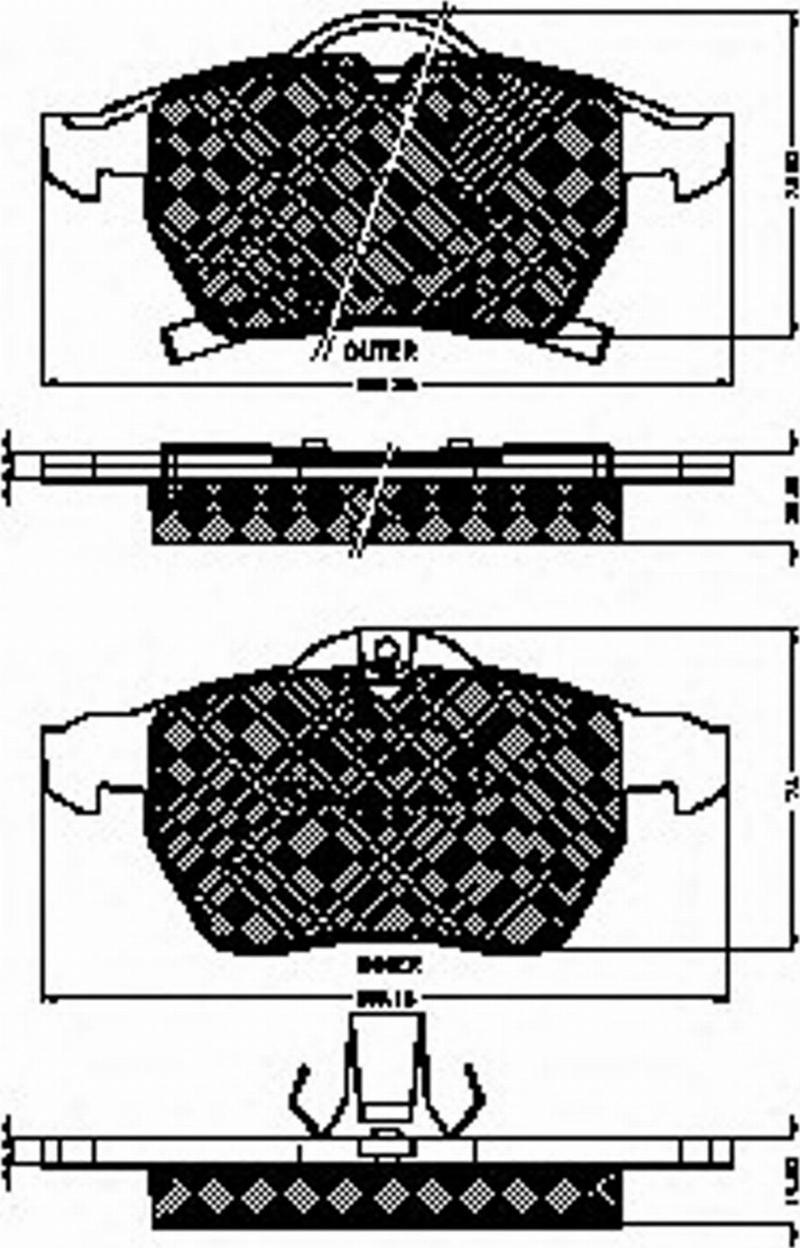 Spidan 32756 - Kit de plaquettes de frein, frein à disque cwaw.fr