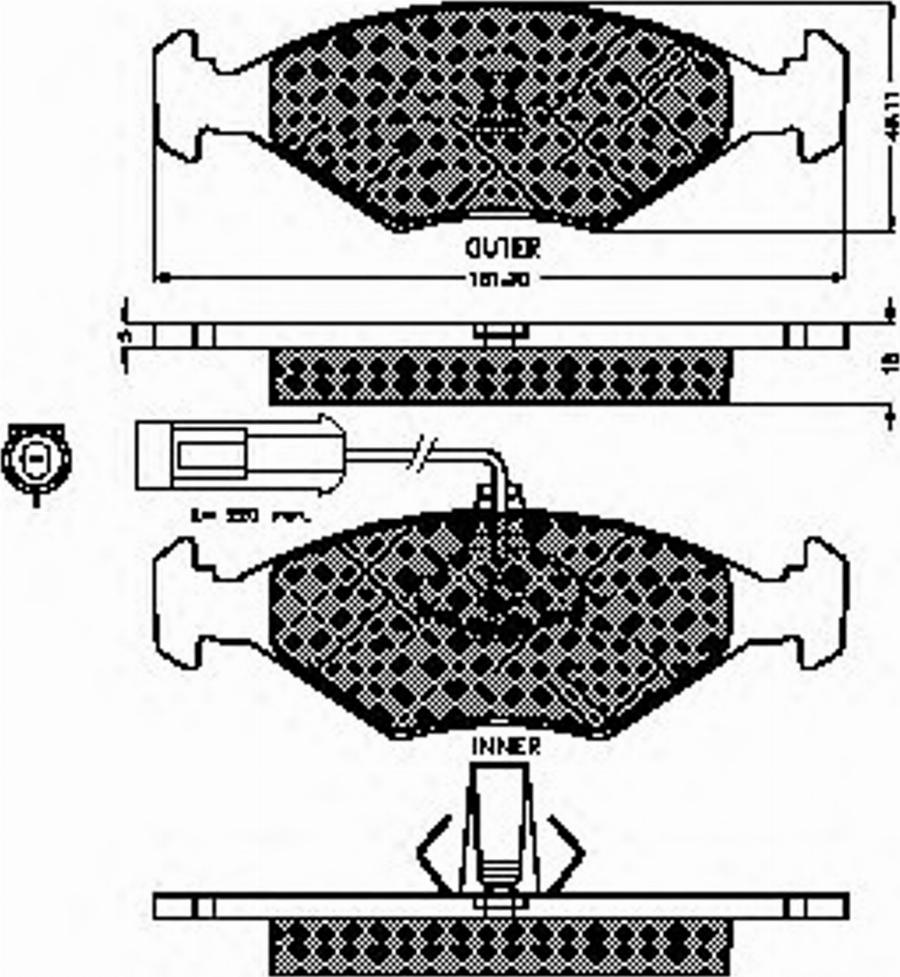 Spidan 32758 - Kit de plaquettes de frein, frein à disque cwaw.fr