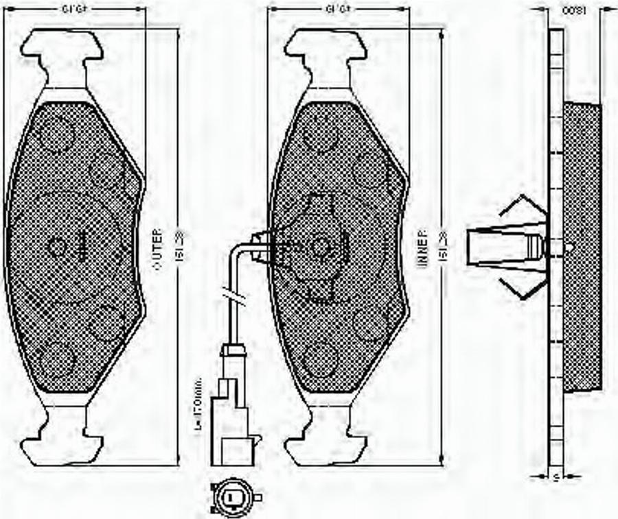 Spidan 32757 - Kit de plaquettes de frein, frein à disque cwaw.fr