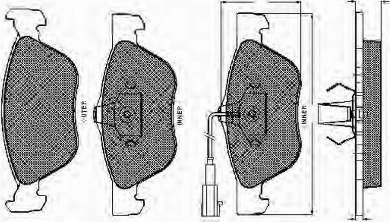 Spidan 32764 - Kit de plaquettes de frein, frein à disque cwaw.fr