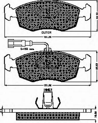 Spidan 32760 - Kit de plaquettes de frein, frein à disque cwaw.fr