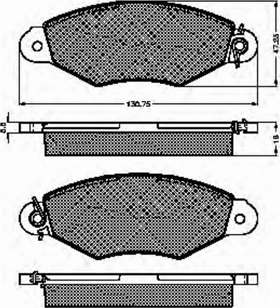 Spidan 32761 - Kit de plaquettes de frein, frein à disque cwaw.fr