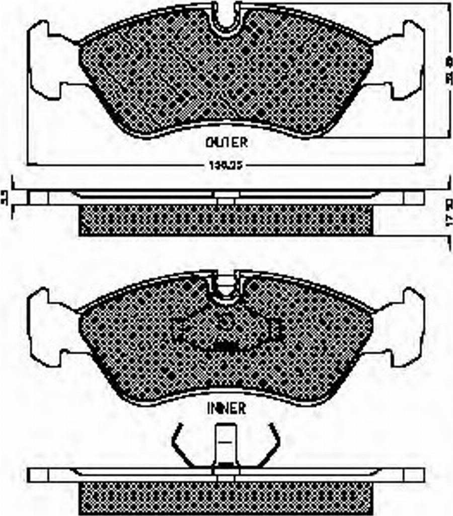 Spidan 32706 - Kit de plaquettes de frein, frein à disque cwaw.fr